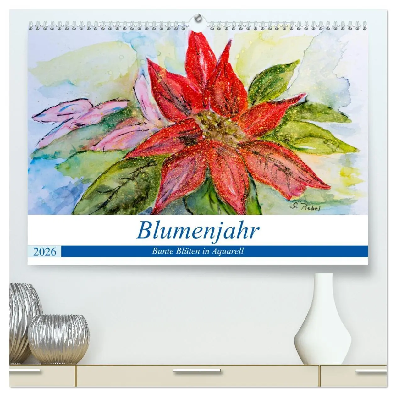 Cover: 9783457969120 | Blumenjahr - Bunte Blüten in Aquarell (hochwertiger Premium...