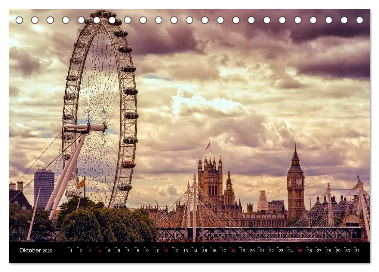 Bild: 9783516129120 | Weltmetropole London (Tischkalender 2026 DIN A5 quer), CALVENDO...