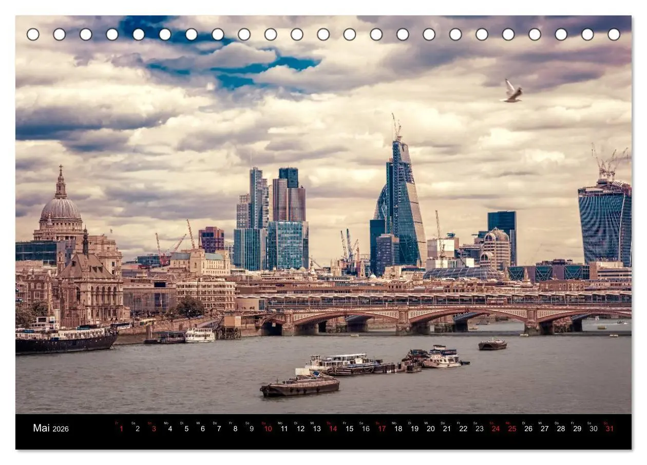 Bild: 9783516129120 | Weltmetropole London (Tischkalender 2026 DIN A5 quer), CALVENDO...