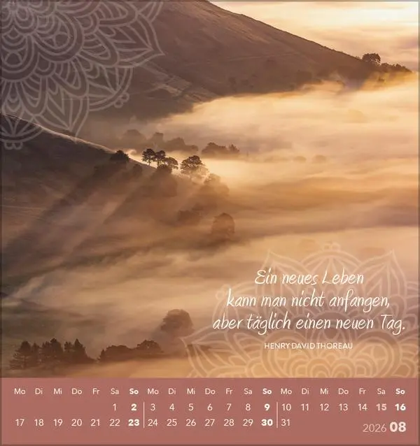 Bild: 9783731889120 | Achtsamkeit 2026 | Verlag Korsch | Kalender | 13 S. | Deutsch | 2026