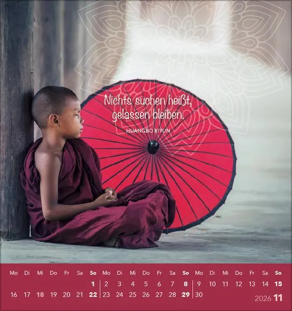 Bild: 9783731889120 | Achtsamkeit 2026 | Verlag Korsch | Kalender | 13 S. | Deutsch | 2026