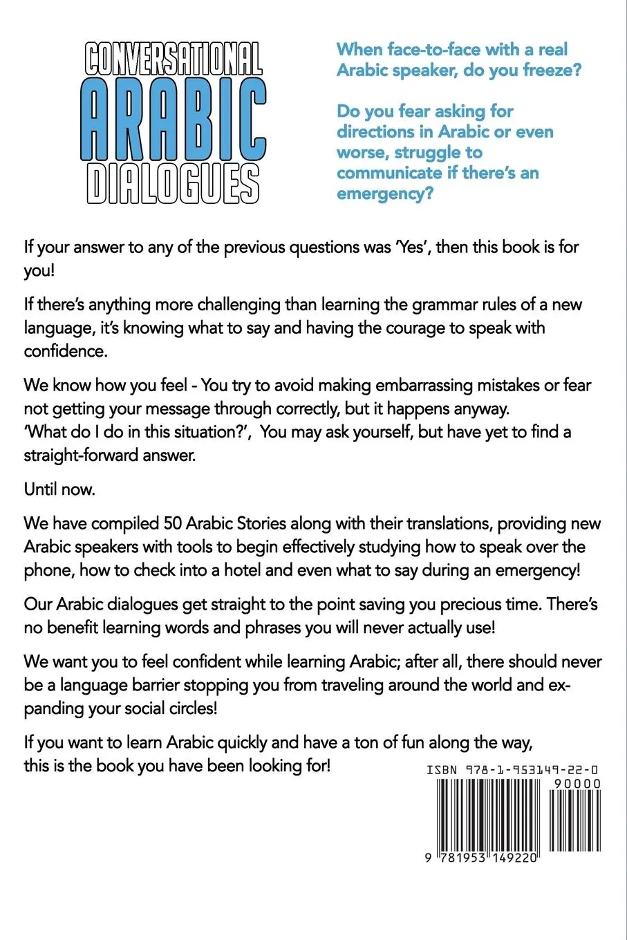 Rückseite: 9781953149220 | Conversational Arabic Dialogues | Touri Language Learning | Buch