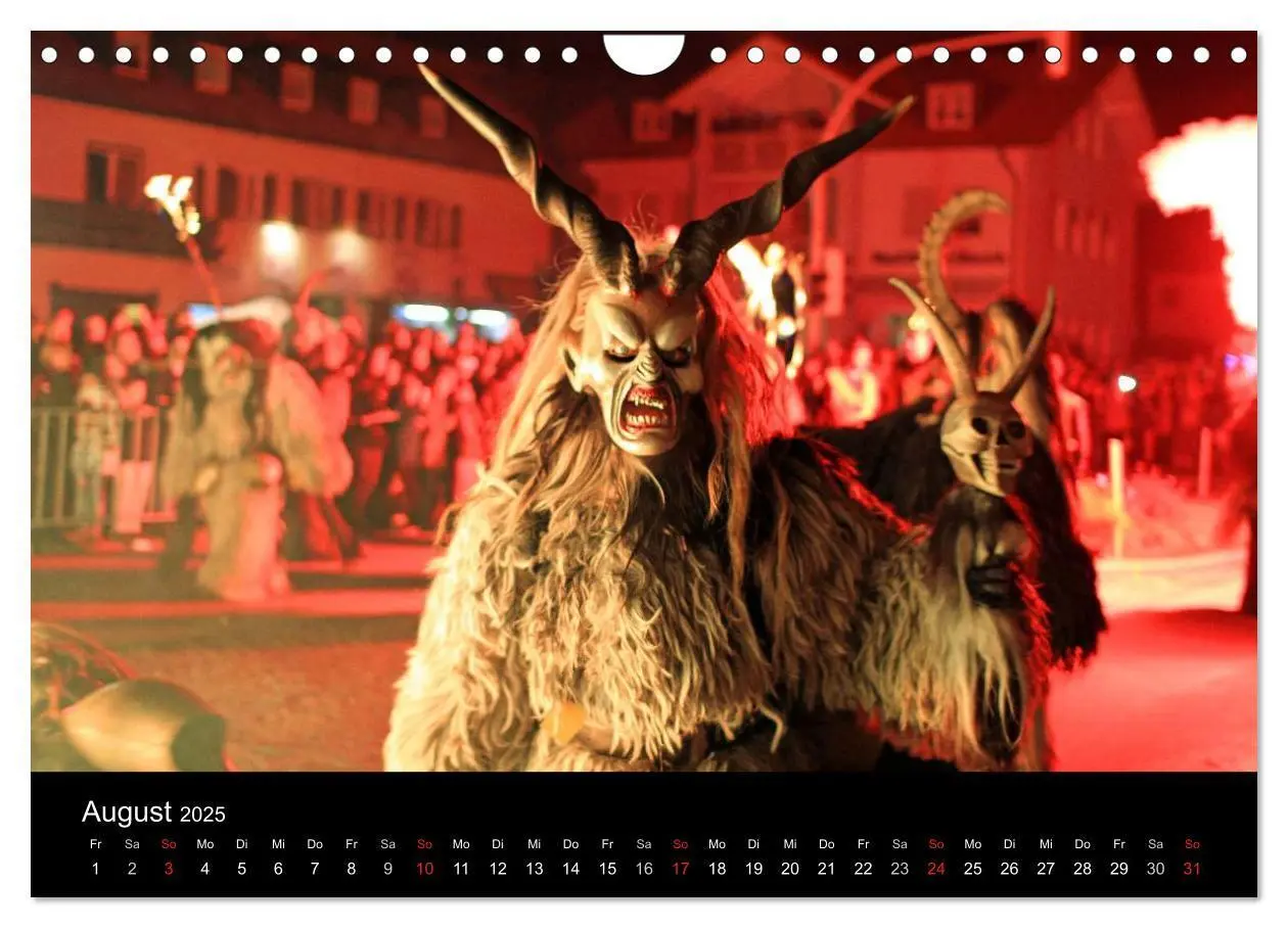 Bild: 9783435629220 | Perchten 2025 (Wandkalender 2025 DIN A4 quer), CALVENDO Monatskalender