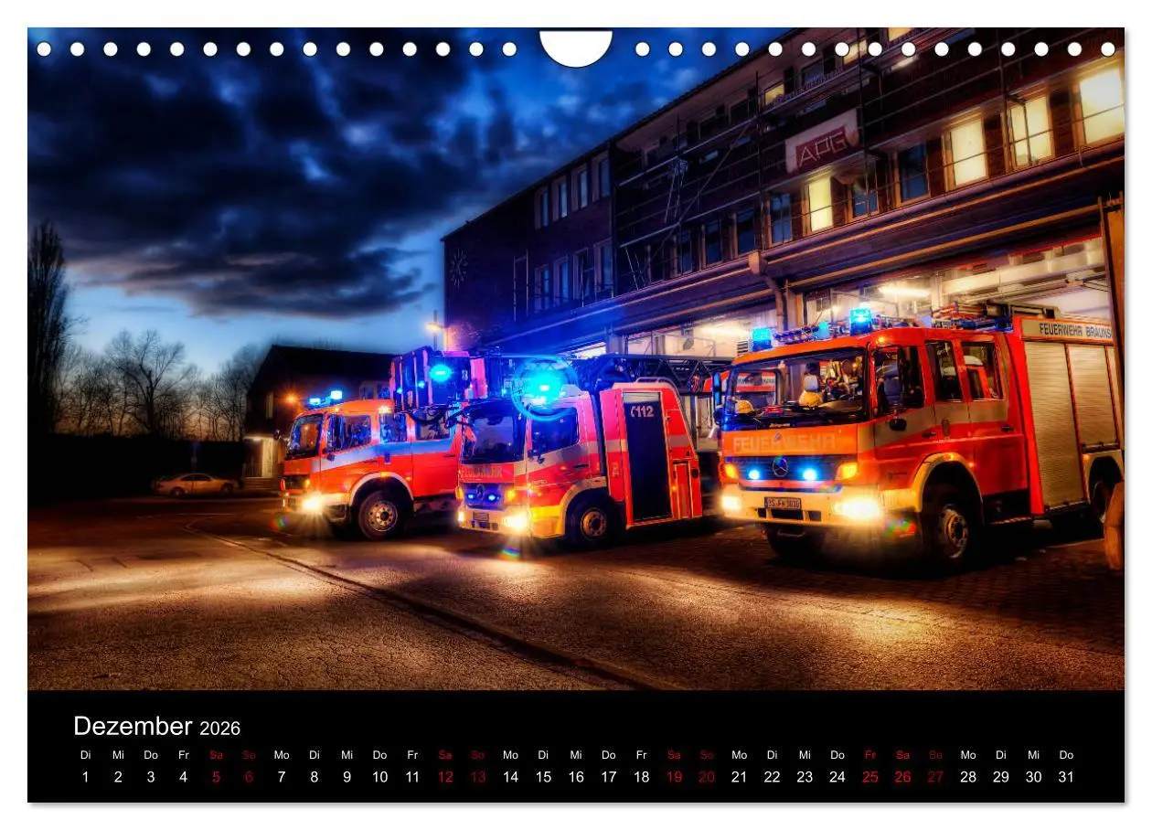 Bild: 9783457889220 | Feuerwehr und Rettungsdienst (Wandkalender 2026 DIN A4 quer),...