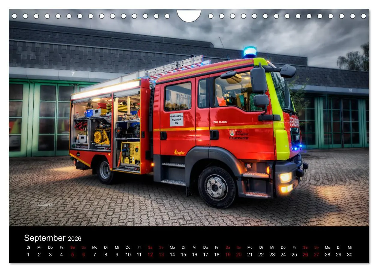 Bild: 9783457889220 | Feuerwehr und Rettungsdienst (Wandkalender 2026 DIN A4 quer),...