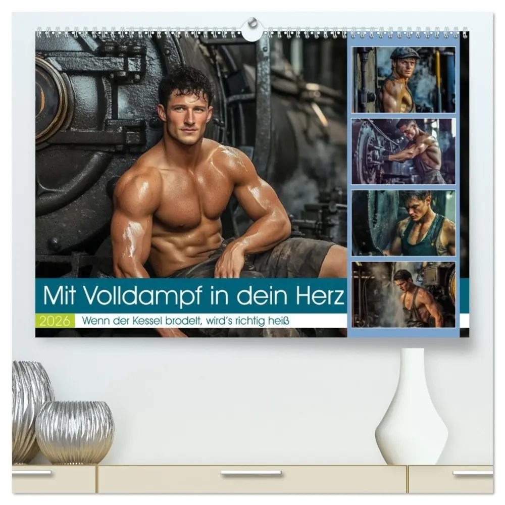 Cover: 9783516599220 | Mit Volldampf in dein Herz (hochwertiger Premium Wandkalender 2026...