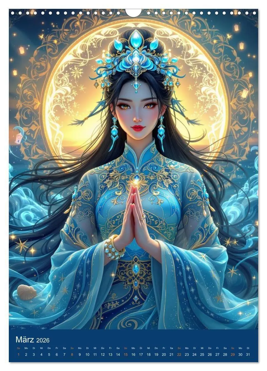 Bild: 9783516669220 | Göttinnen im chinesischem Stil (Wandkalender 2026 DIN A3 hoch),...