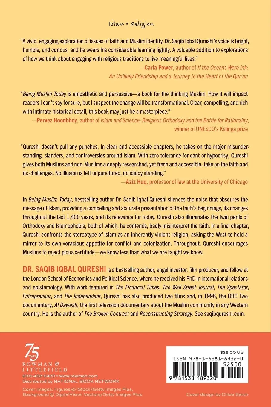 Rückseite: 9781538189320 | Being Muslim Today | Saqib Iqbal Qureshi | Taschenbuch | Englisch