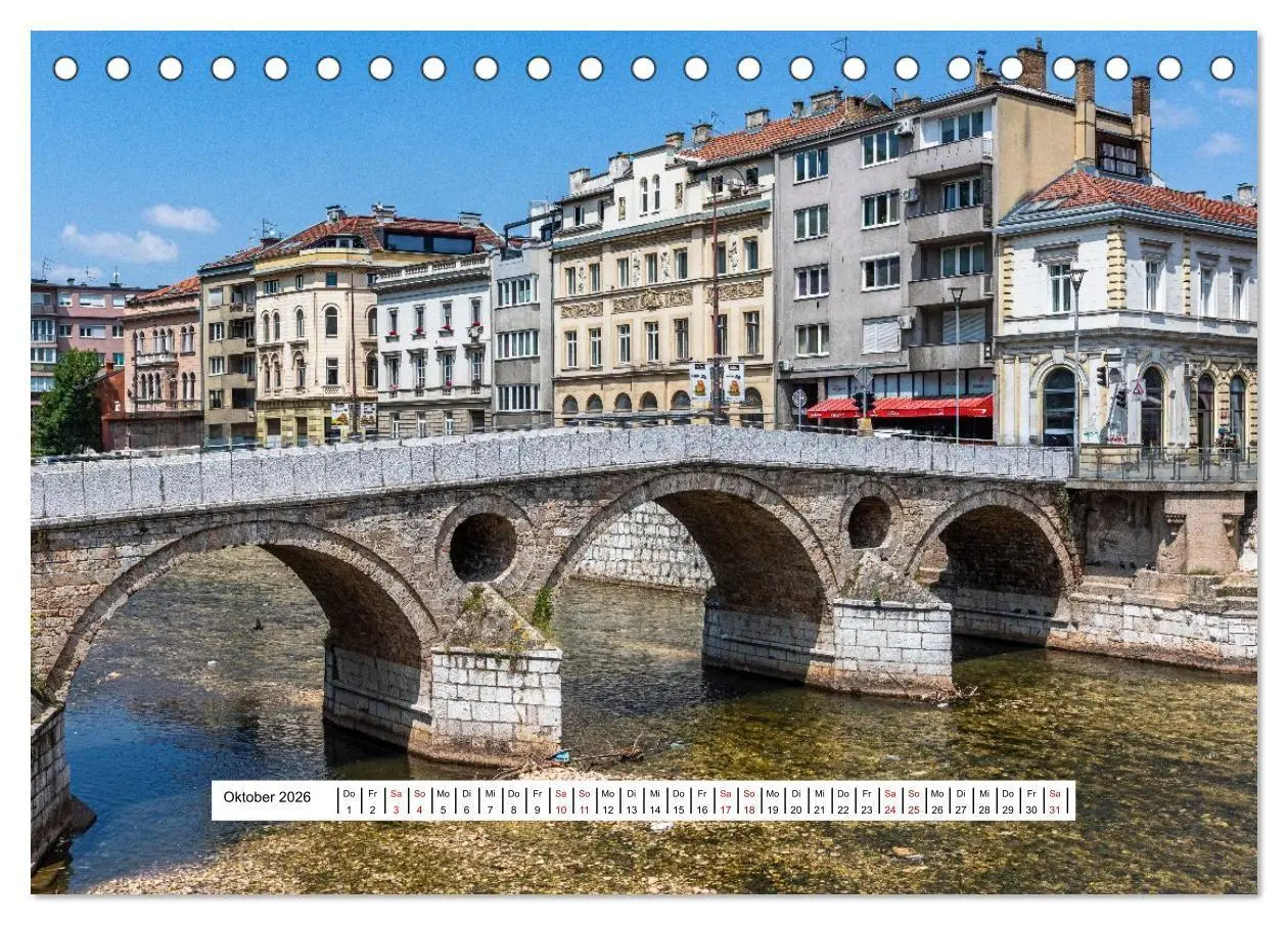 Bild: 9783516659320 | Sarajevo im Fokus (Tischkalender 2026 DIN A5 quer), CALVENDO...