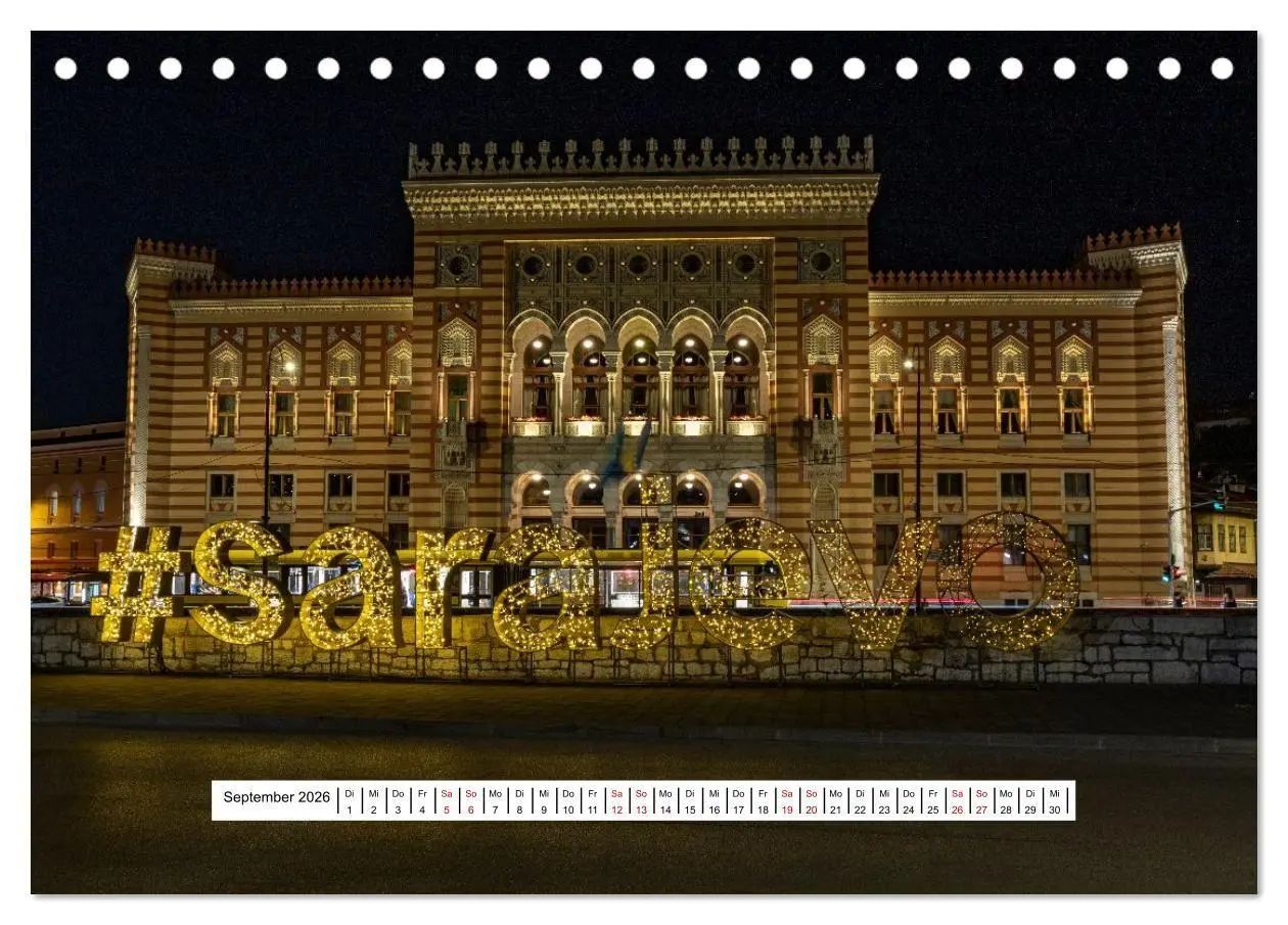 Bild: 9783516659320 | Sarajevo im Fokus (Tischkalender 2026 DIN A5 quer), CALVENDO...