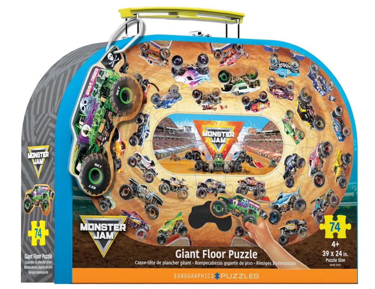 Cover: 628136659420 | Monster Jam Tucks - Bodenpuzzle | Spiel | In Spielebox | 8048-5942