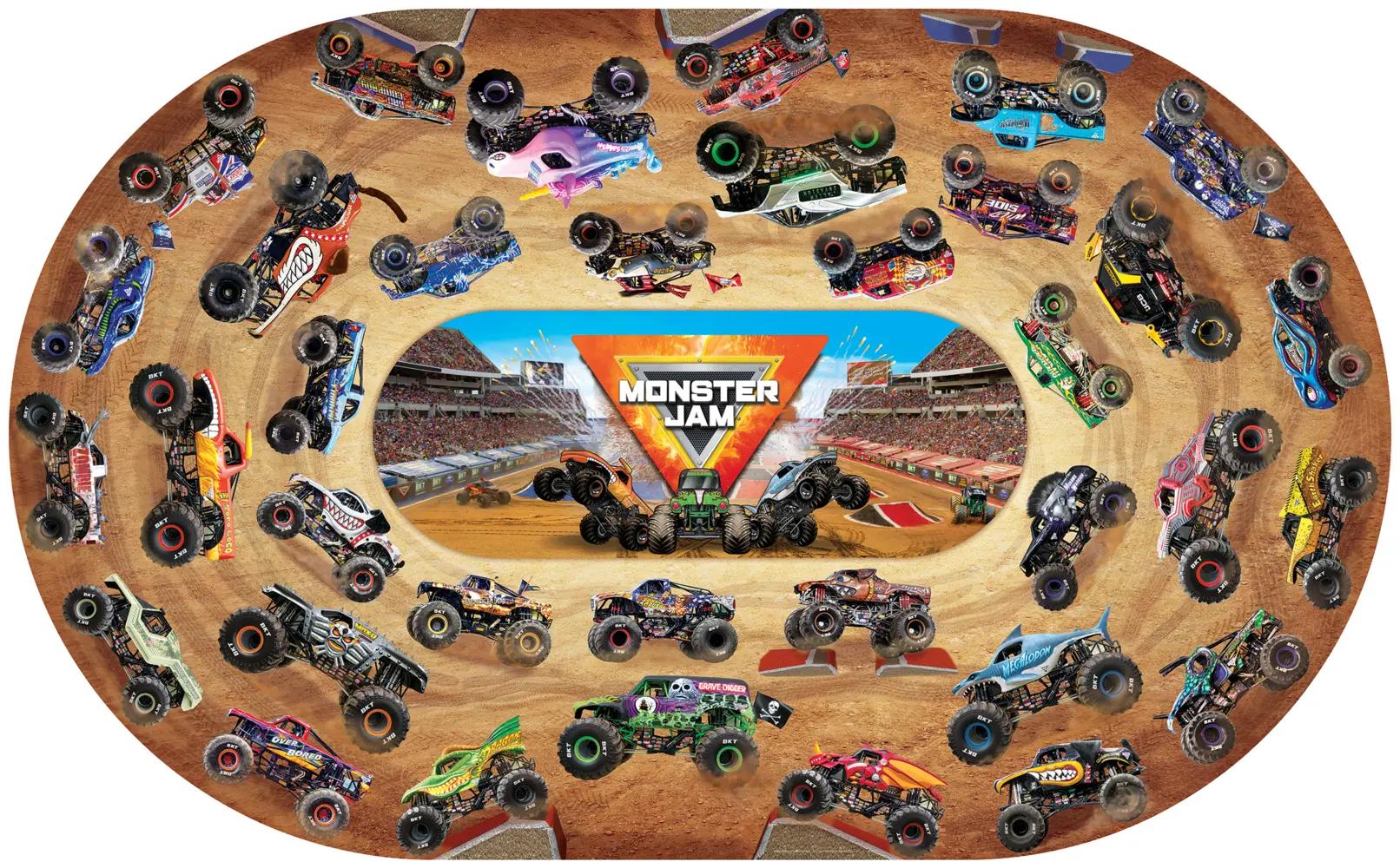 Bild: 628136659420 | Monster Jam Tucks - Bodenpuzzle | Spiel | In Spielebox | 8048-5942