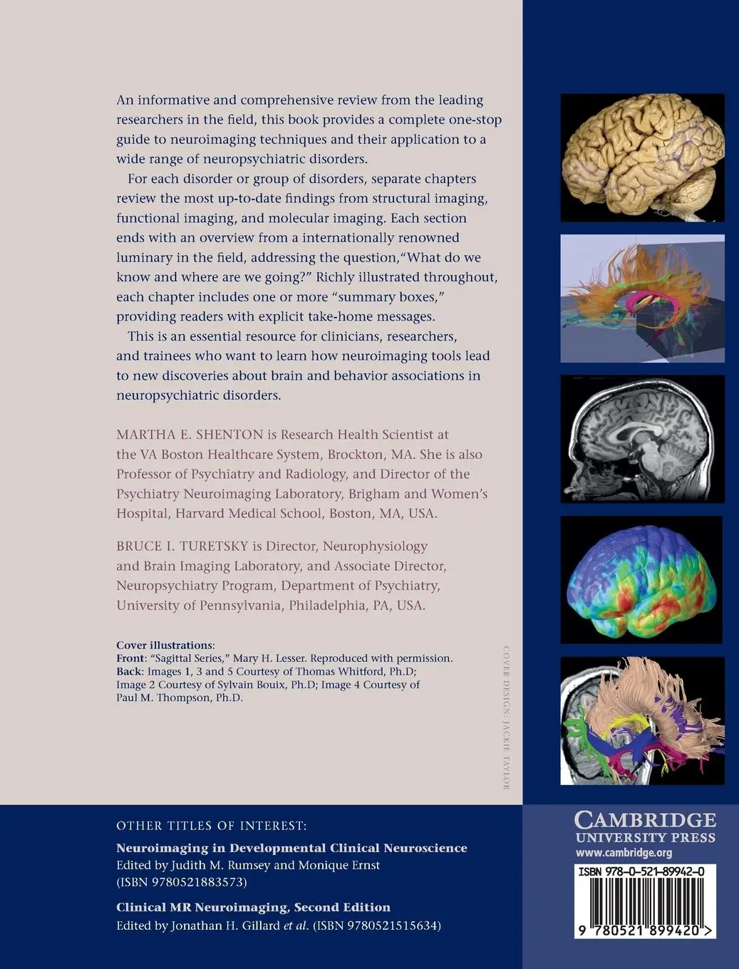 Rückseite: 9780521899420 | Understanding Neuropsychiatric Disorders | Martha E. Shenton (u. a.)