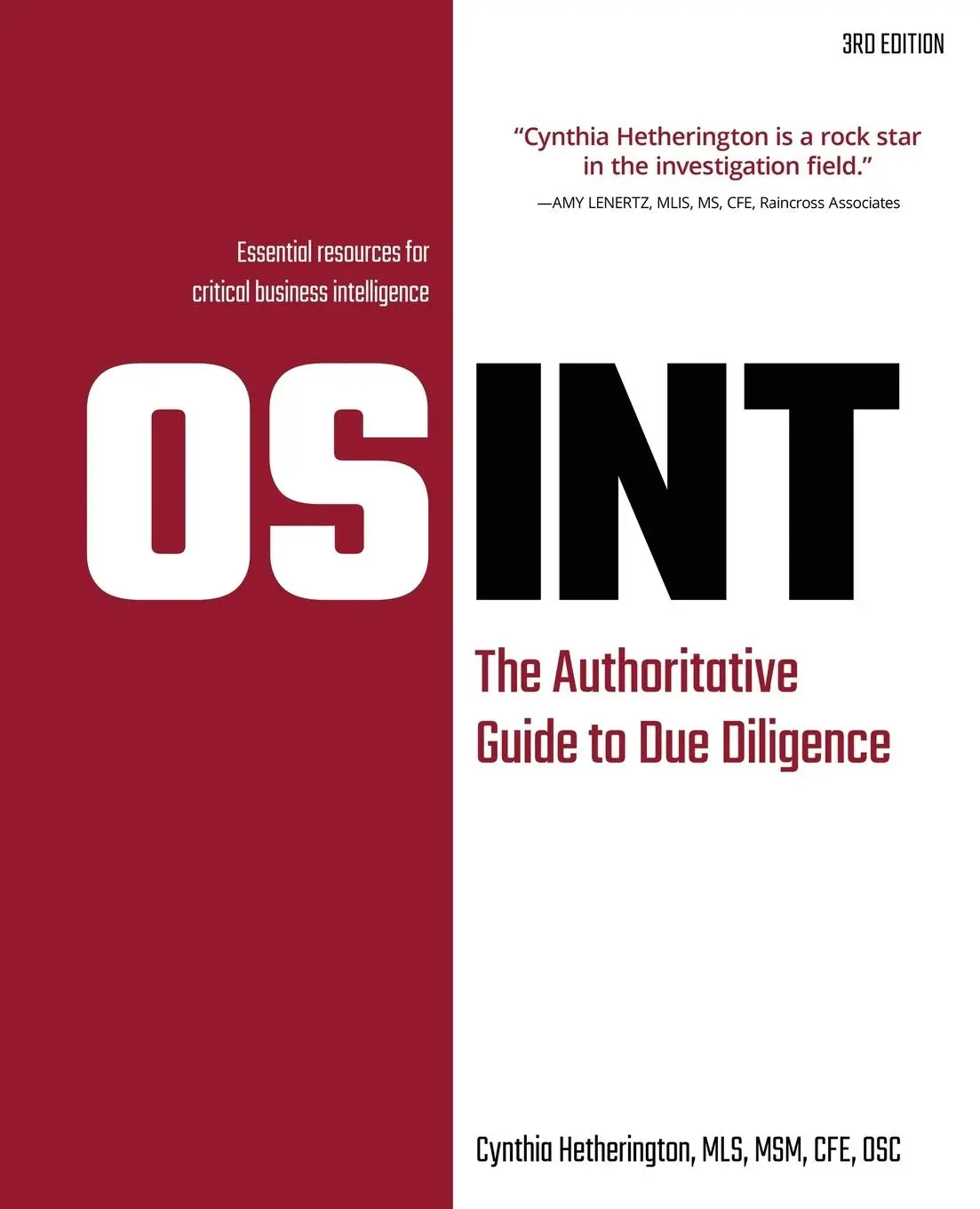 Cover: 9781960299420 | OSINT | The Authoritative Guide to Due Diligence | Hetherington | Buch