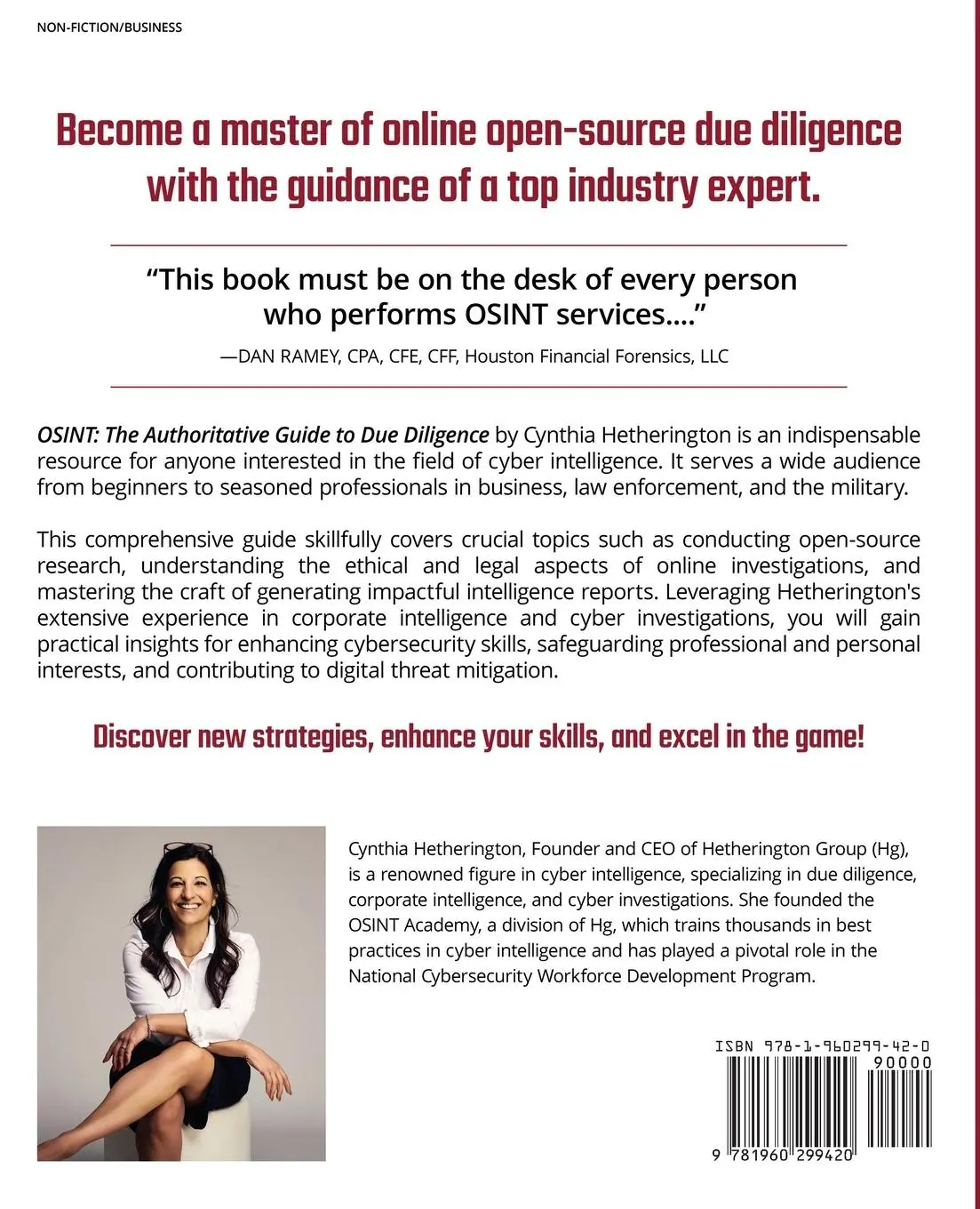 Rückseite: 9781960299420 | OSINT | The Authoritative Guide to Due Diligence | Hetherington | Buch