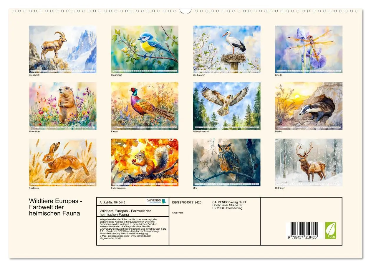 Bild: 9783457319420 | Wildtiere Europas - Farbwelt der heimischen Fauna (hochwertiger...