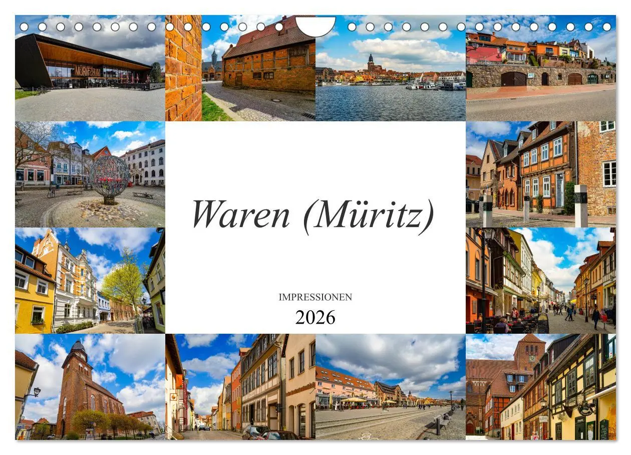 Cover: 9783457799420 | Waren Müritz Impressionen (Wandkalender 2026 DIN A4 quer), CALVENDO...