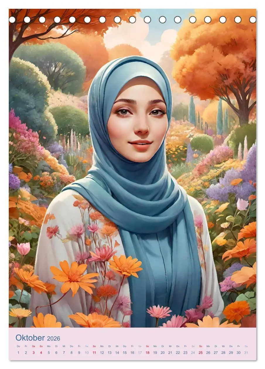 Bild: 9783516269420 | Stolze Muslima (Tischkalender 2026 DIN A5 hoch), CALVENDO...