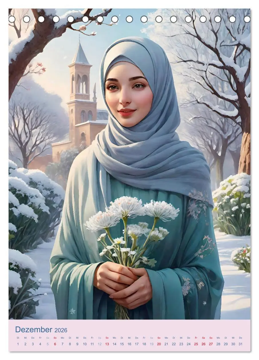 Bild: 9783516269420 | Stolze Muslima (Tischkalender 2026 DIN A5 hoch), CALVENDO...