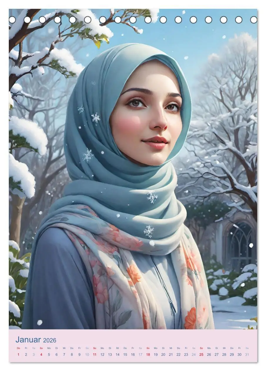 Bild: 9783516269420 | Stolze Muslima (Tischkalender 2026 DIN A5 hoch), CALVENDO...