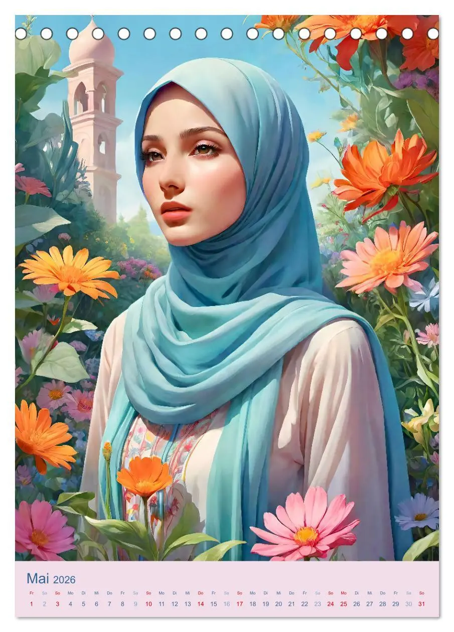 Bild: 9783516269420 | Stolze Muslima (Tischkalender 2026 DIN A5 hoch), CALVENDO...