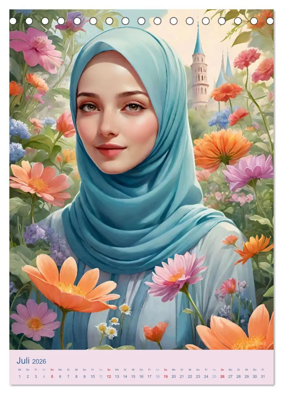 Bild: 9783516269420 | Stolze Muslima (Tischkalender 2026 DIN A5 hoch), CALVENDO...