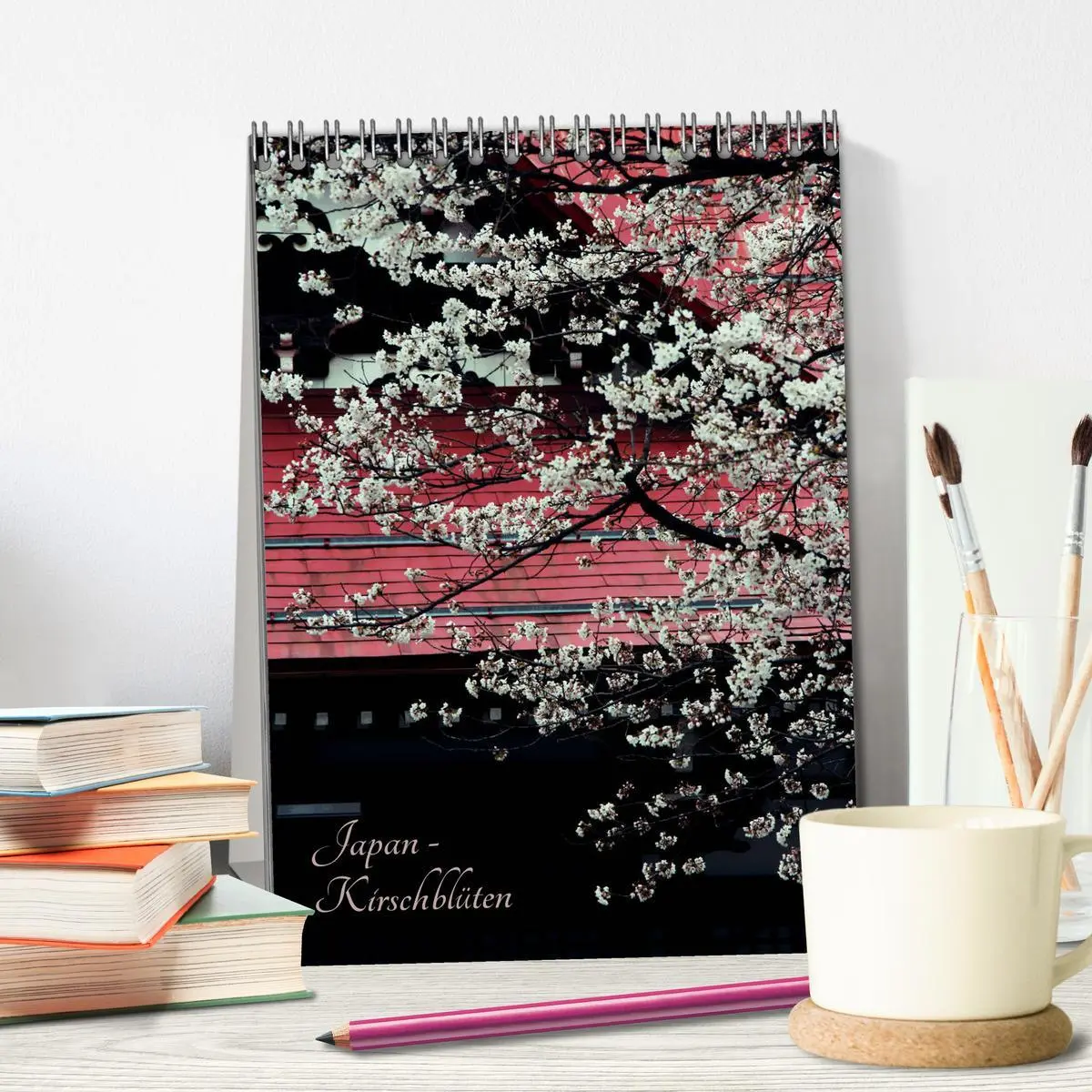 Bild: 9783516409420 | Japan - Kirschblüten (Tischkalender 2026 DIN A5 hoch), CALVENDO...
