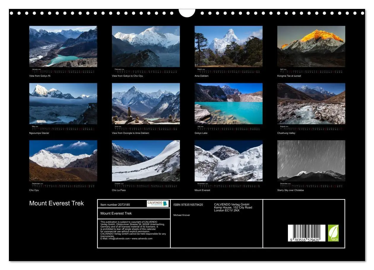 Bild: 9783516579420 | Mount Everest Trek (Wall Calendar 2026 DIN A3 landscape), CALVENDO...