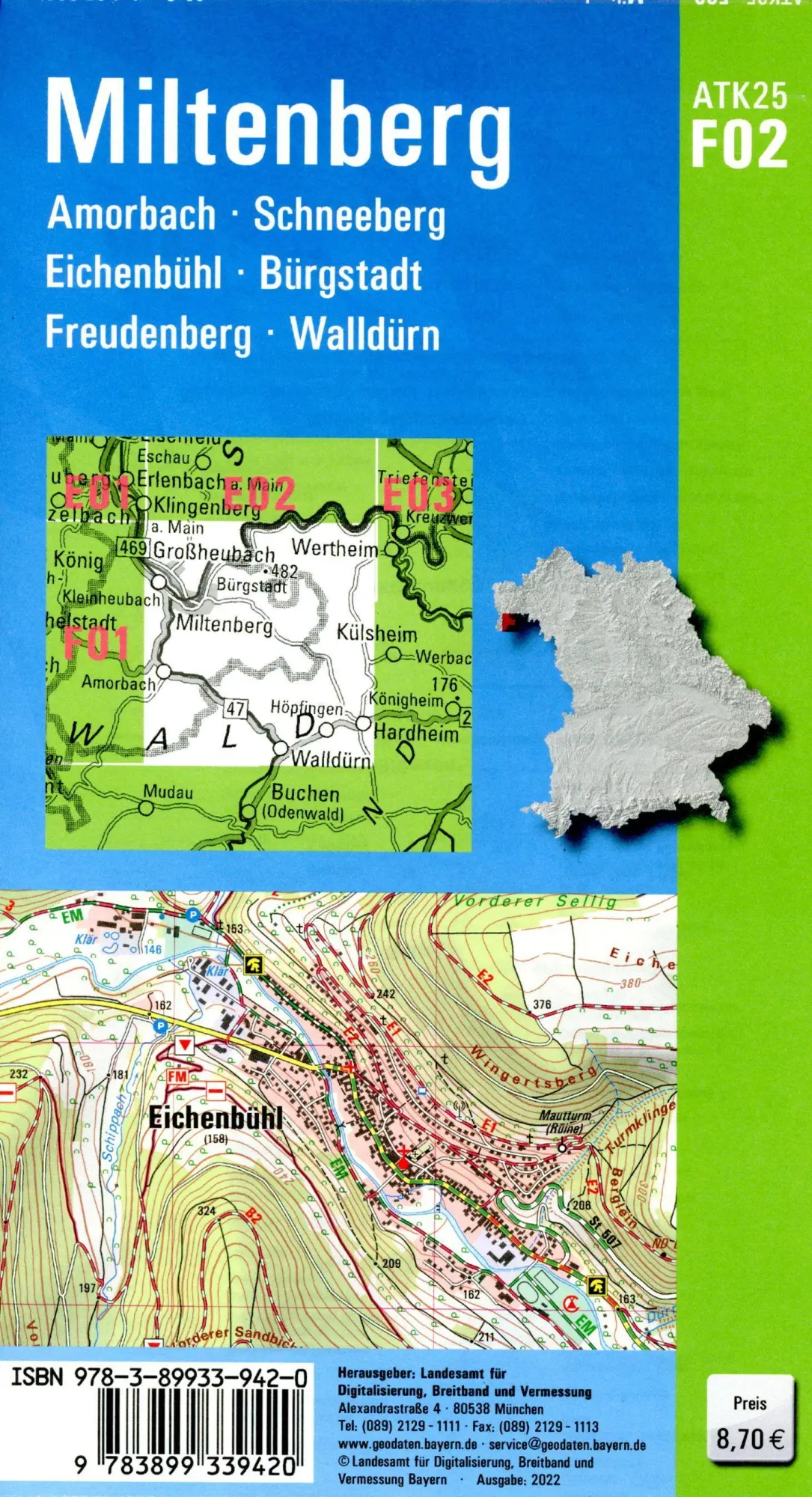 Bild: 9783899339420 | Miltenberg 1:25 000 | Digitalisierung | (Land-)Karte | Deutsch | 2022