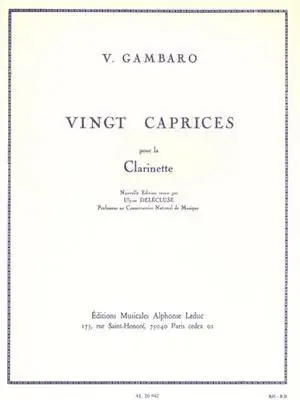 Cover: 9790046209420 | 20 Caprices | Gambaro | Buch | Französisch | 2023 | Hal Leonard