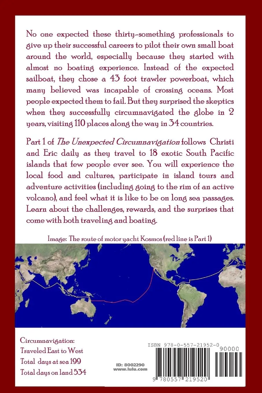 Rückseite: 9780557219520 | The Unexpected Circumnavigation | Christi Grab | Taschenbuch | 2010