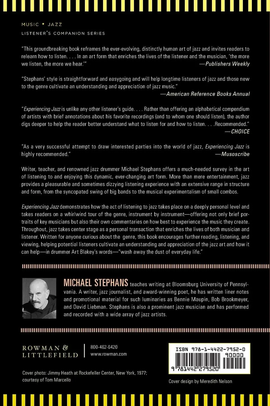 Rückseite: 9781442279520 | Experiencing Jazz | A Listener's Companion | Michael Stephans | Buch