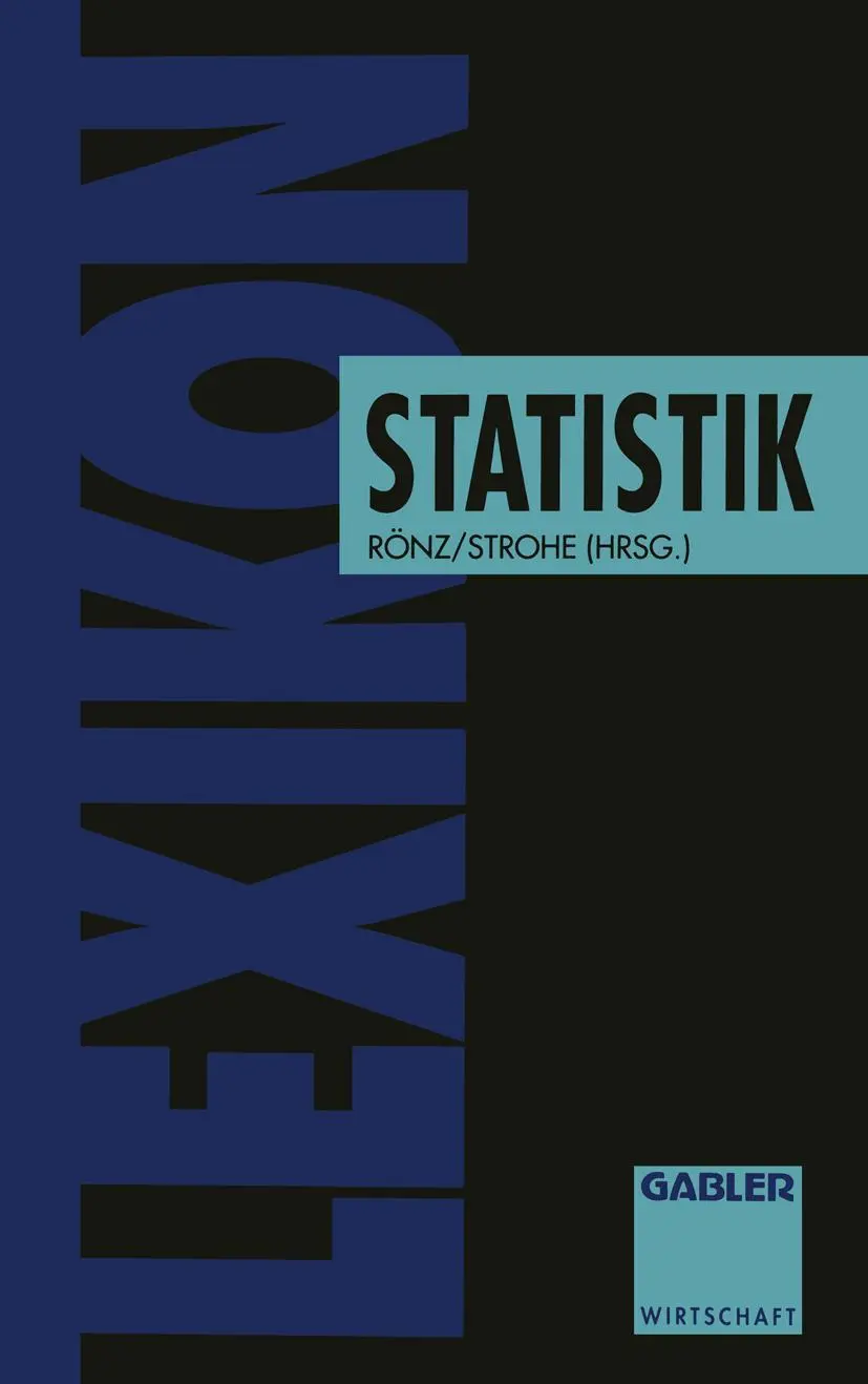 Cover: 9783409199520 | Lexikon Statistik | Hans Gerhard Strohe | Taschenbuch | vii | Deutsch