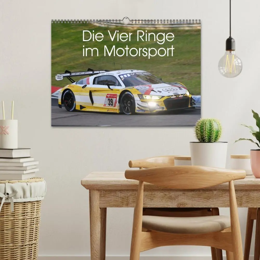 Bild: 9783435839520 | Die Vier Ringe im Motorsport (Wandkalender 2025 DIN A3 quer),...