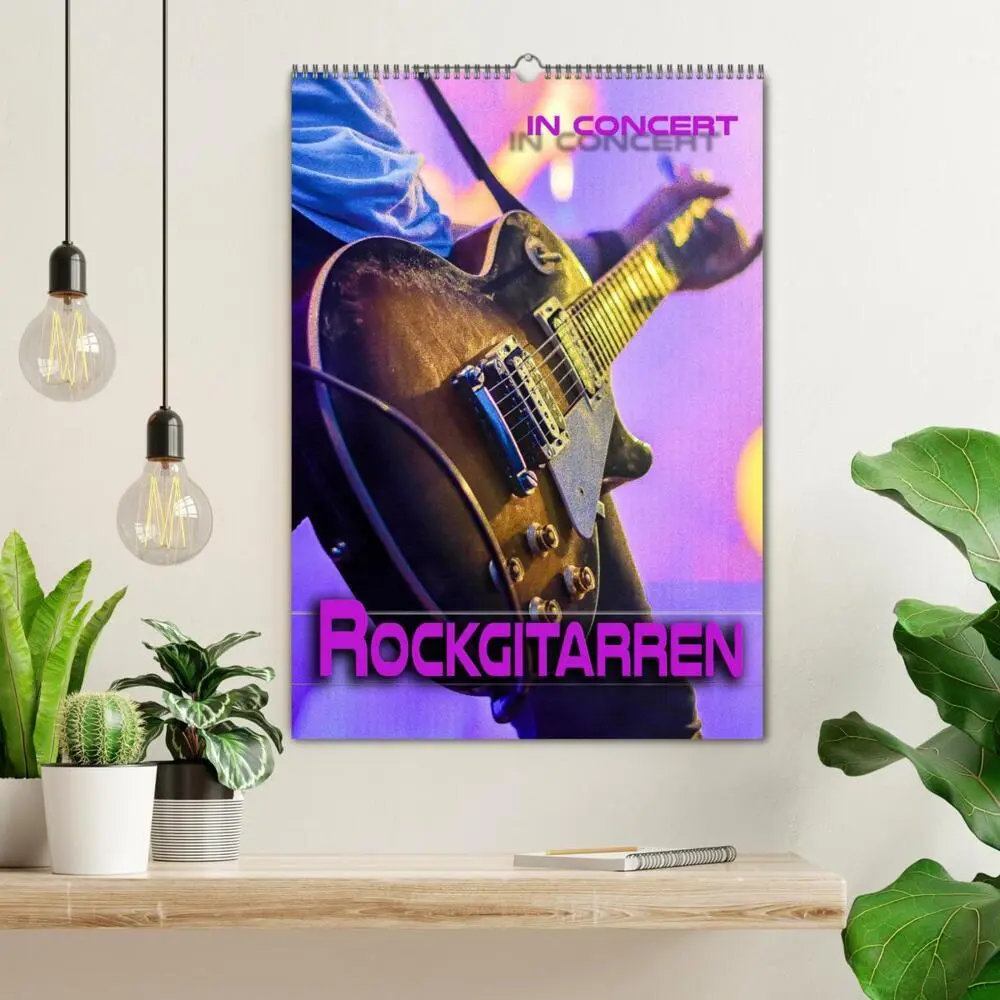 Bild: 9783435909520 | Rockgitarren in Concert (Wandkalender 2025 DIN A2 hoch), CALVENDO...
