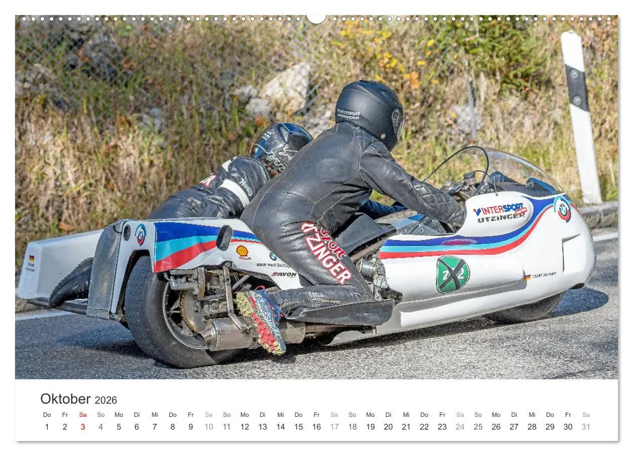 Bild: 9783457549520 | Motorradgespanne am Jochpass (hochwertiger Premium Wandkalender...