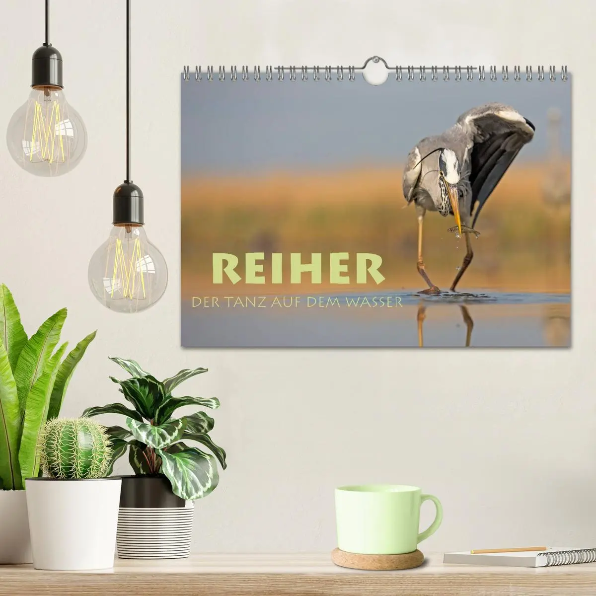 Bild: 9783516019520 | Reiher - Der Tanz auf dem Wasser (Wandkalender 2026 DIN A4 quer),...