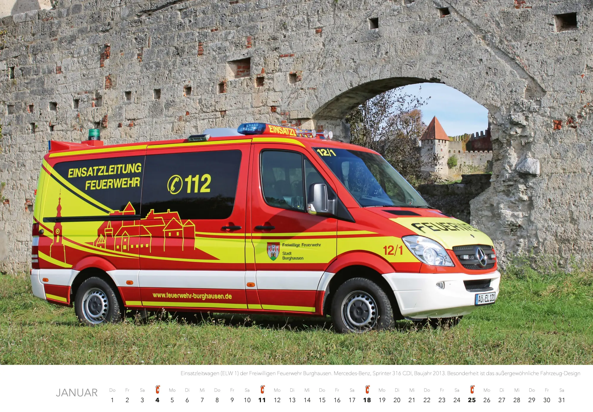 Bild: 9783966649520 | Feuerwehr Kalender 2026 Wandkalender | Hans-Joachim Profeld | Kalender