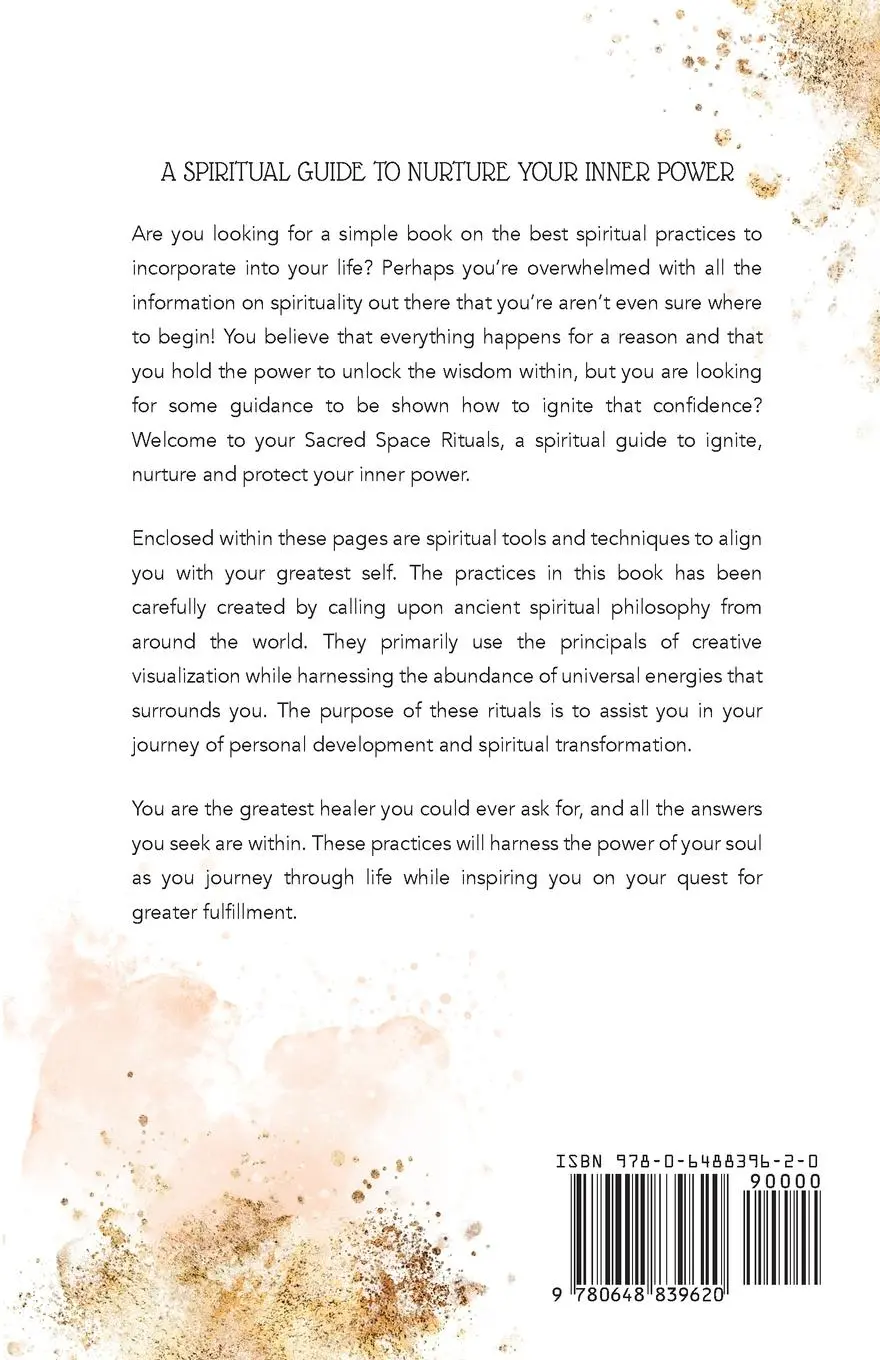 Rückseite: 9780648839620 | Sacred Space Rituals | a Spiritual Guide to Nurture Your Inner Power