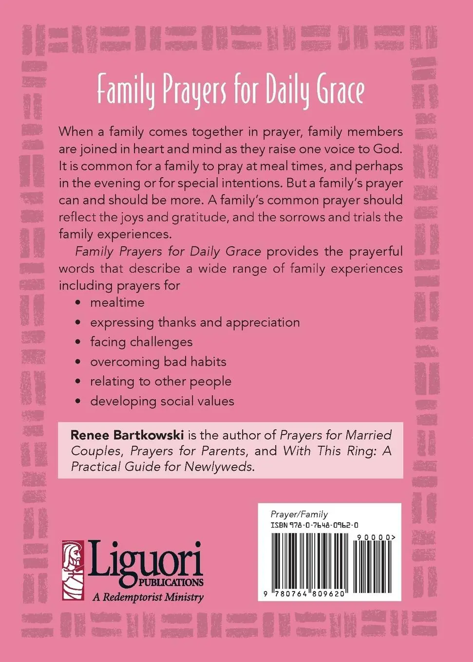 Rückseite: 9780764809620 | Family Prayers for Daily Grace | Renee Bartkowski | Taschenbuch | 2003