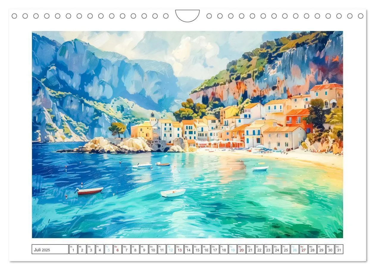 Bild: 9783383809620 | Mediterrane Landschaften (Wandkalender 2025 DIN A4 quer), CALVENDO...