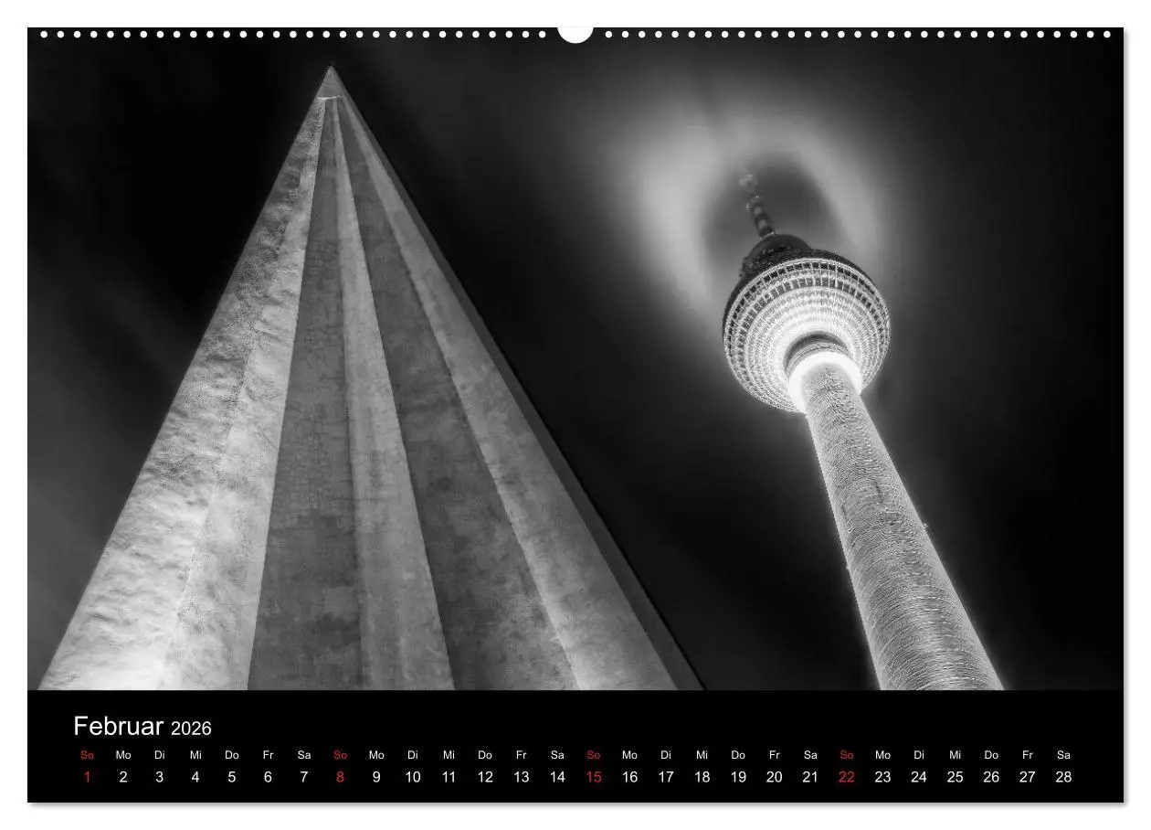 Bild: 9783516179620 | Berlin Monochrome (hochwertiger Premium Wandkalender 2026 DIN A2...