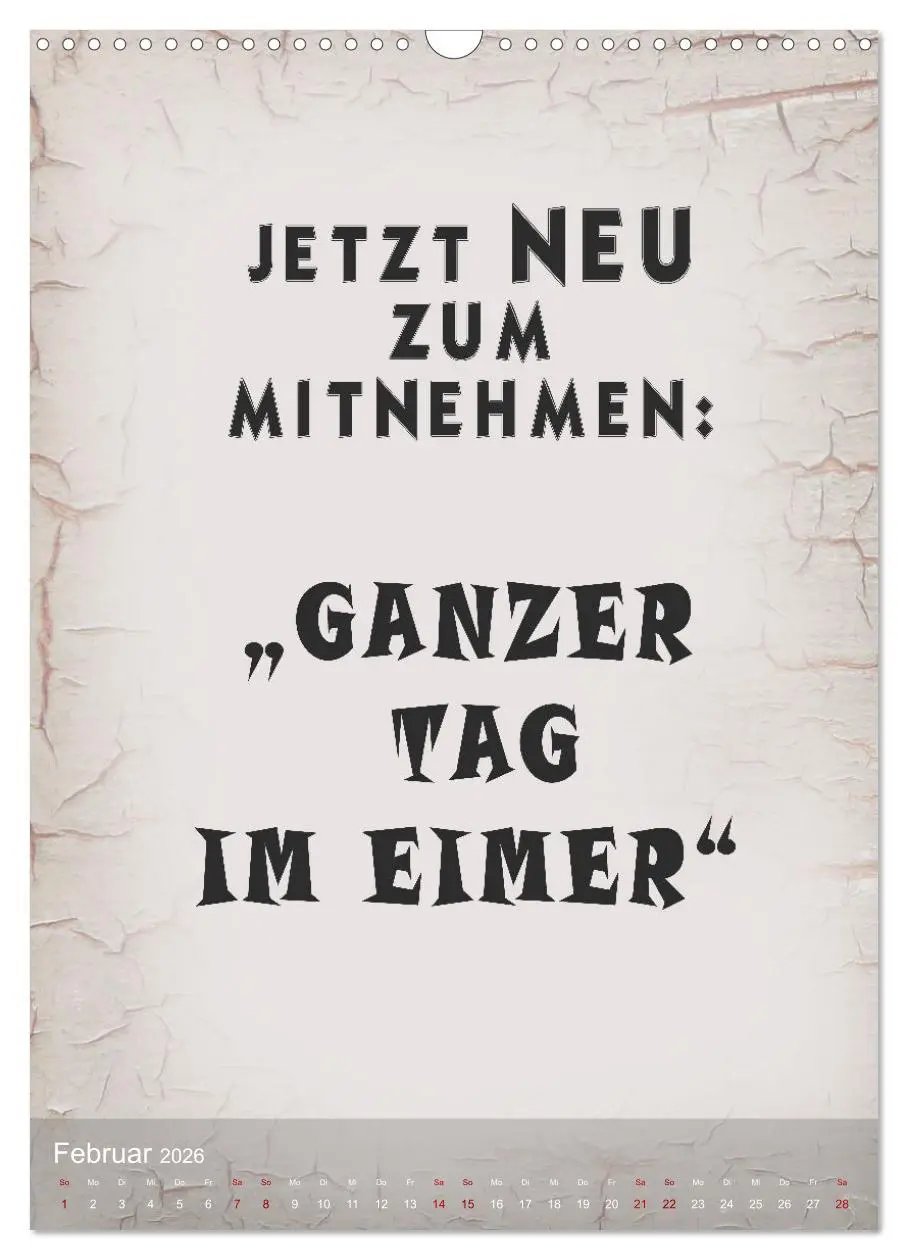 Bild: 9783516249620 | Ziemlich schlecht gelaunt (Wandkalender 2026 DIN A3 hoch), CALVENDO...