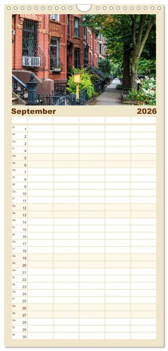 Bild: 9783516489620 | Familienplaner 2026 - NEW YORK CITY Urbane Magie mit 5 Spalten...