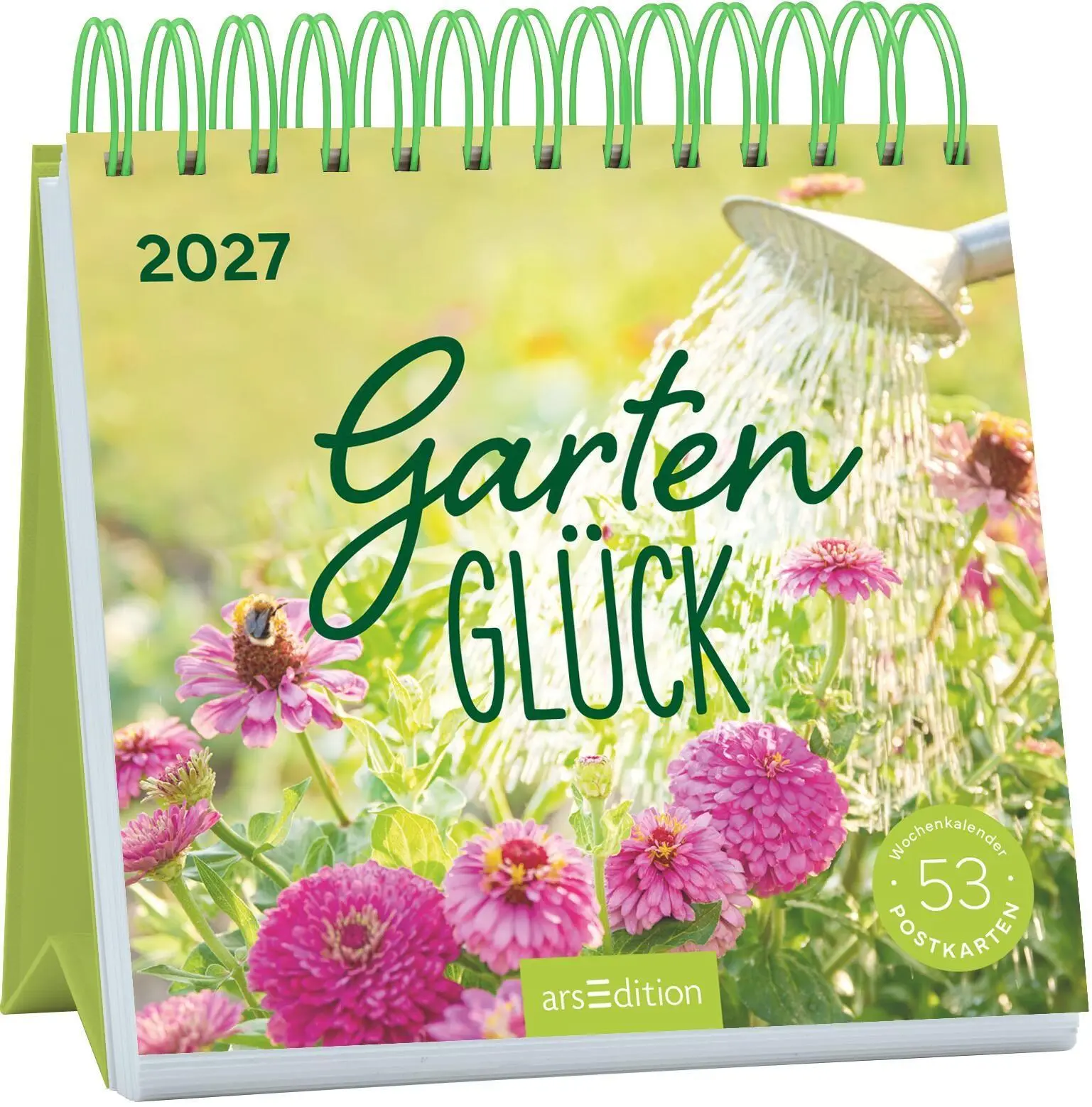 Cover: 4014489139720 | Postkartenkalender Gartenglück 2027 | Kalender | Spiralaufsteller