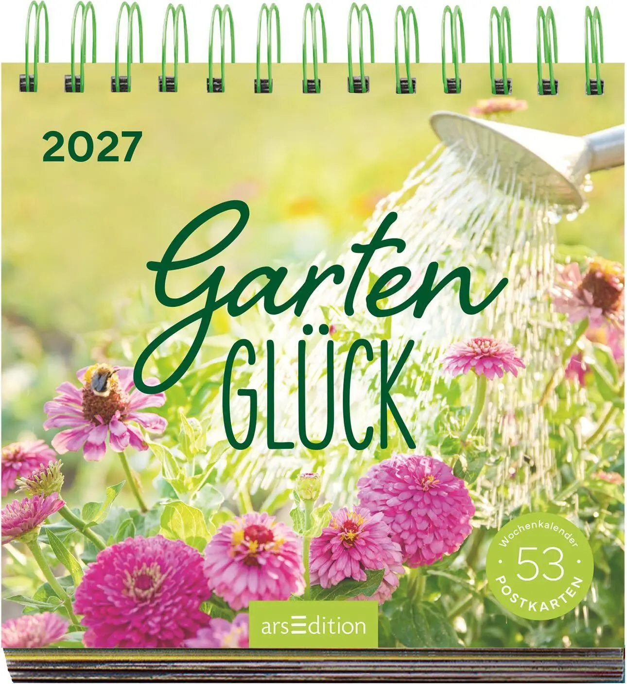 Bild: 4014489139720 | Postkartenkalender Gartenglück 2027 | Kalender | Spiralaufsteller