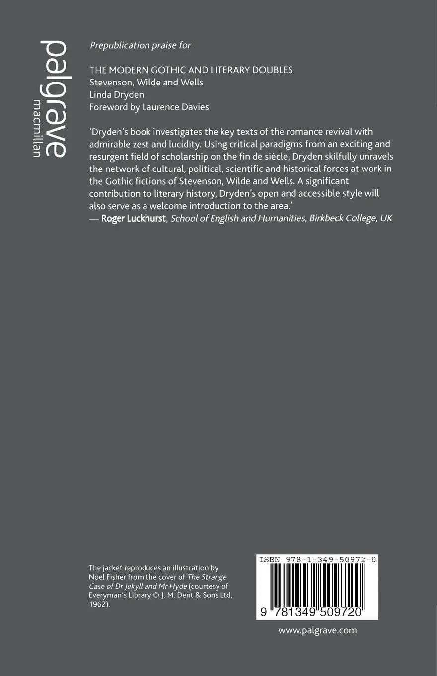 Rückseite: 9781349509720 | The Modern Gothic and Literary Doubles | Stevenson, Wilde and Wells