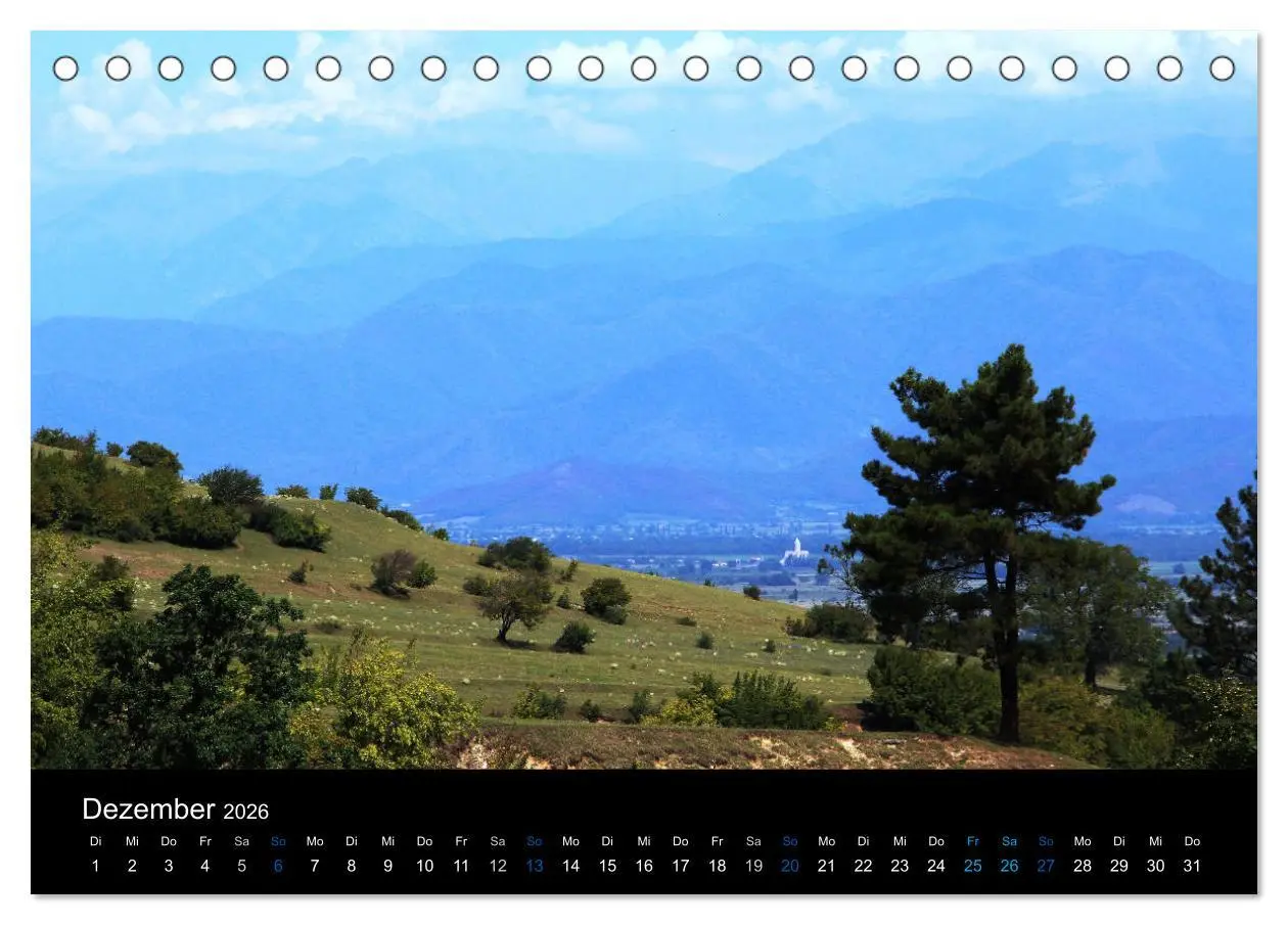 Bild: 9783457909720 | Georgien (Tischkalender 2026 DIN A5 quer), CALVENDO Monatskalender
