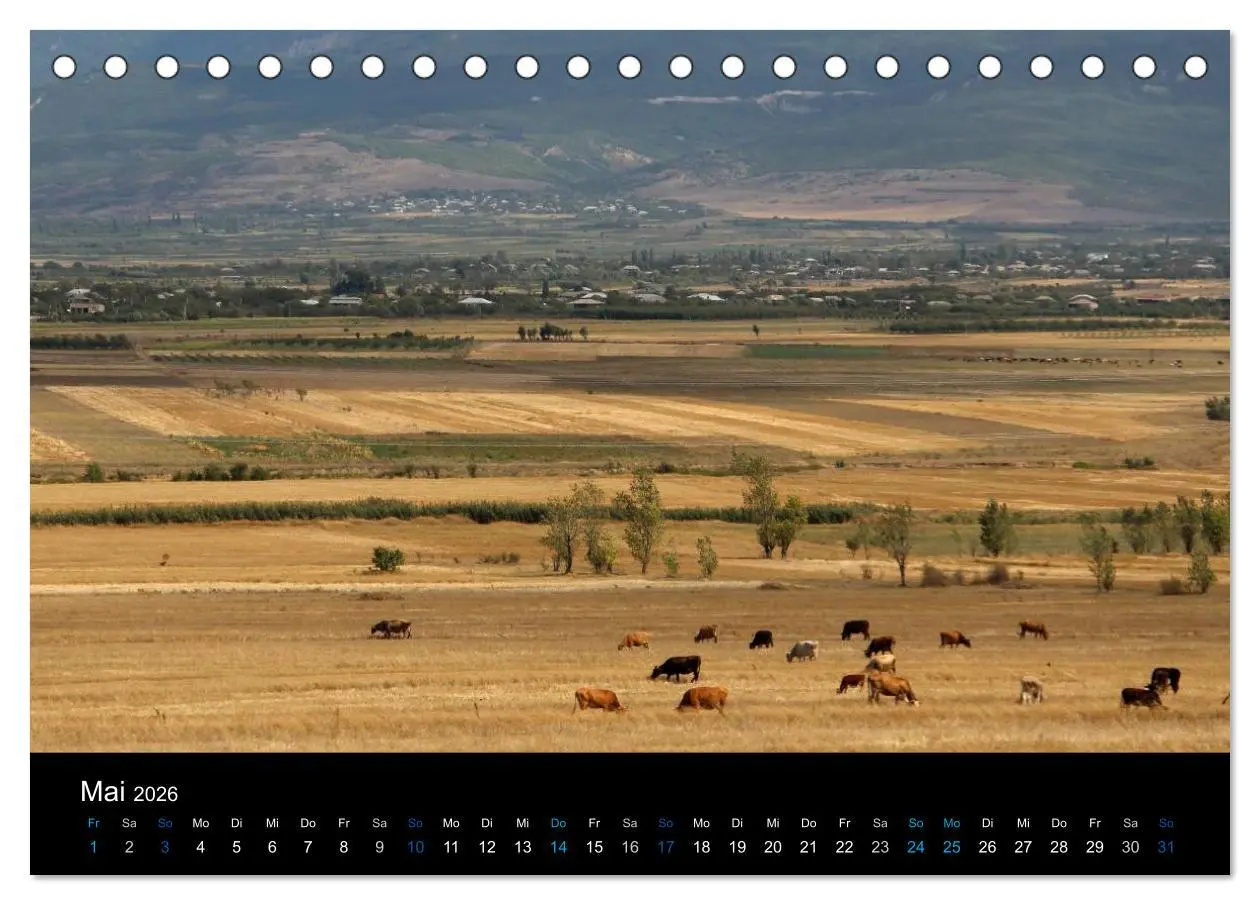 Bild: 9783457909720 | Georgien (Tischkalender 2026 DIN A5 quer), CALVENDO Monatskalender