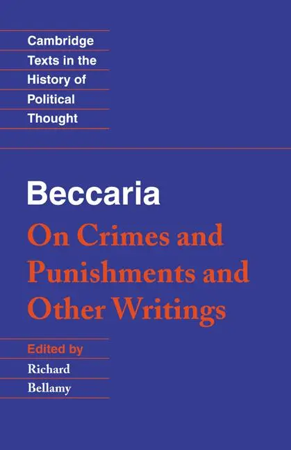 Cover: 9780521479820 | Beccaria | 'on Crimes and Punishments' and Other Writings | Beccaria Cover: 9780521479820 | Beccaria | 'on Crimes and Punishments' and Other Writings | Beccaria